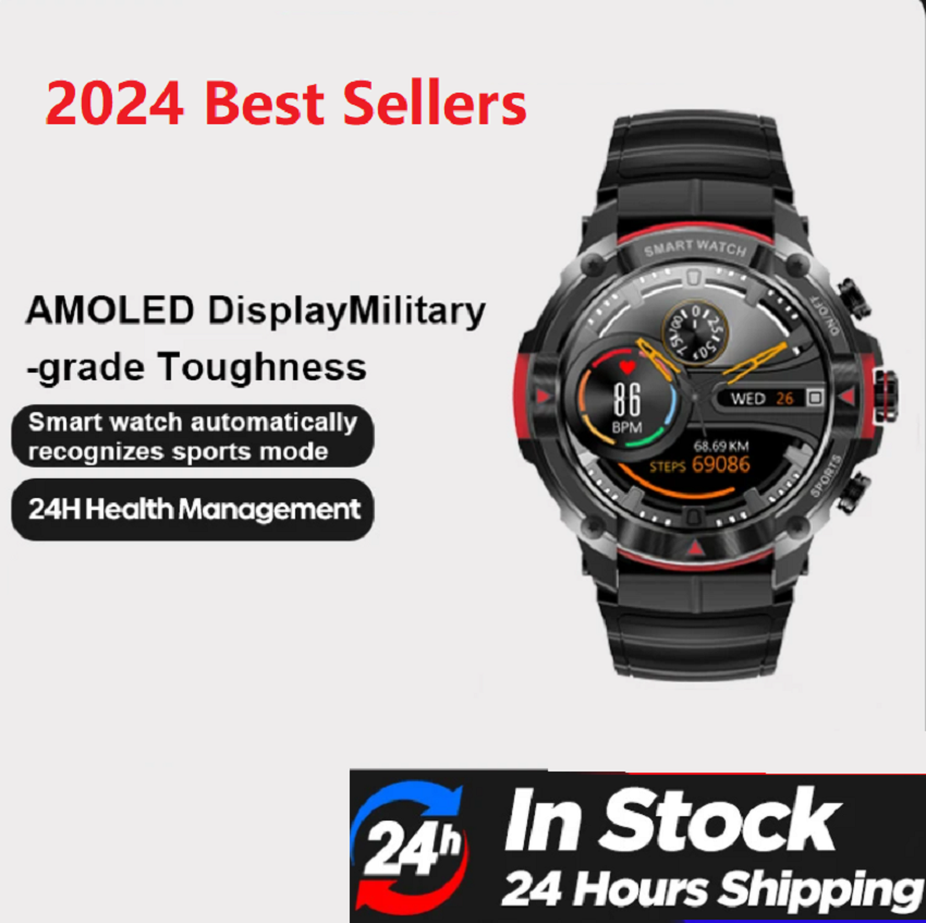 Watch Vs Smartwatch - 防水スポーツスマートウォッチ,1.43 amoledディスプレイ,Bluetooth通話,ミリタリー硬度,420mah