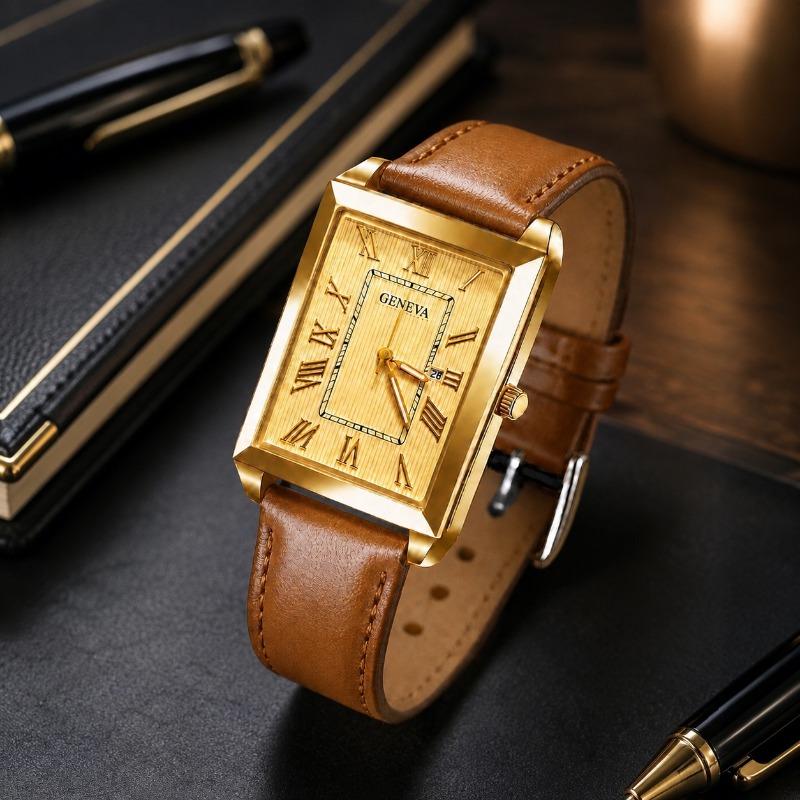 Smartwatch Sports Watches For Men - 新しいファッション高級男の腕時計ビジネススポーツクォーツ時計男性時計日付シンプルな長方形男性腕時計レロジオ Masculino