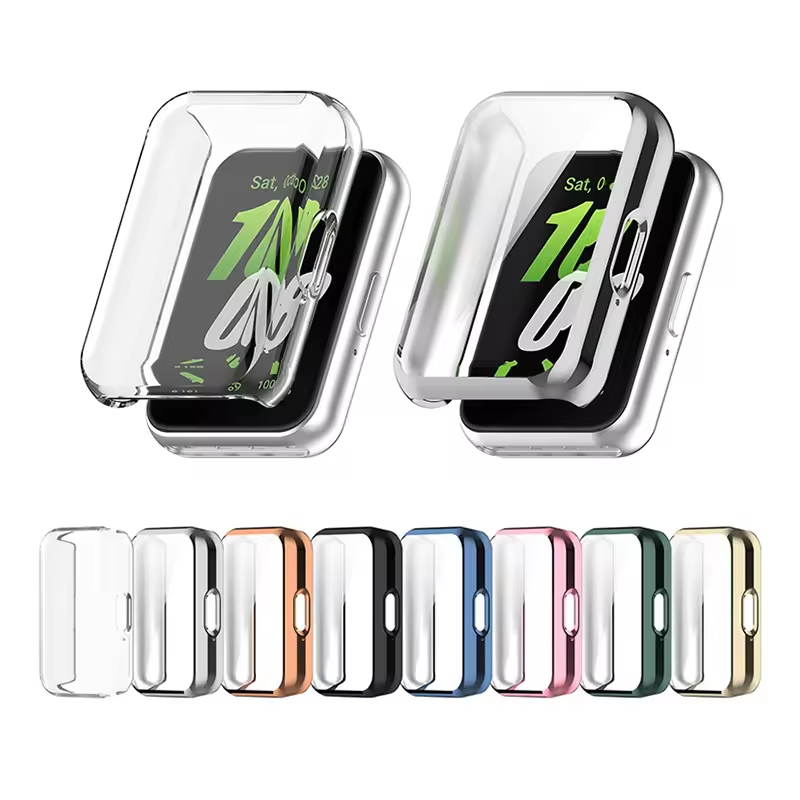Smartwatch Samsung Watches For Men - サムスンギャラクシー用スクリーンプロテクター,ソフトTpuバンパー,サムスンギャラクシーフィット3用スマートウォッチアクセサリー