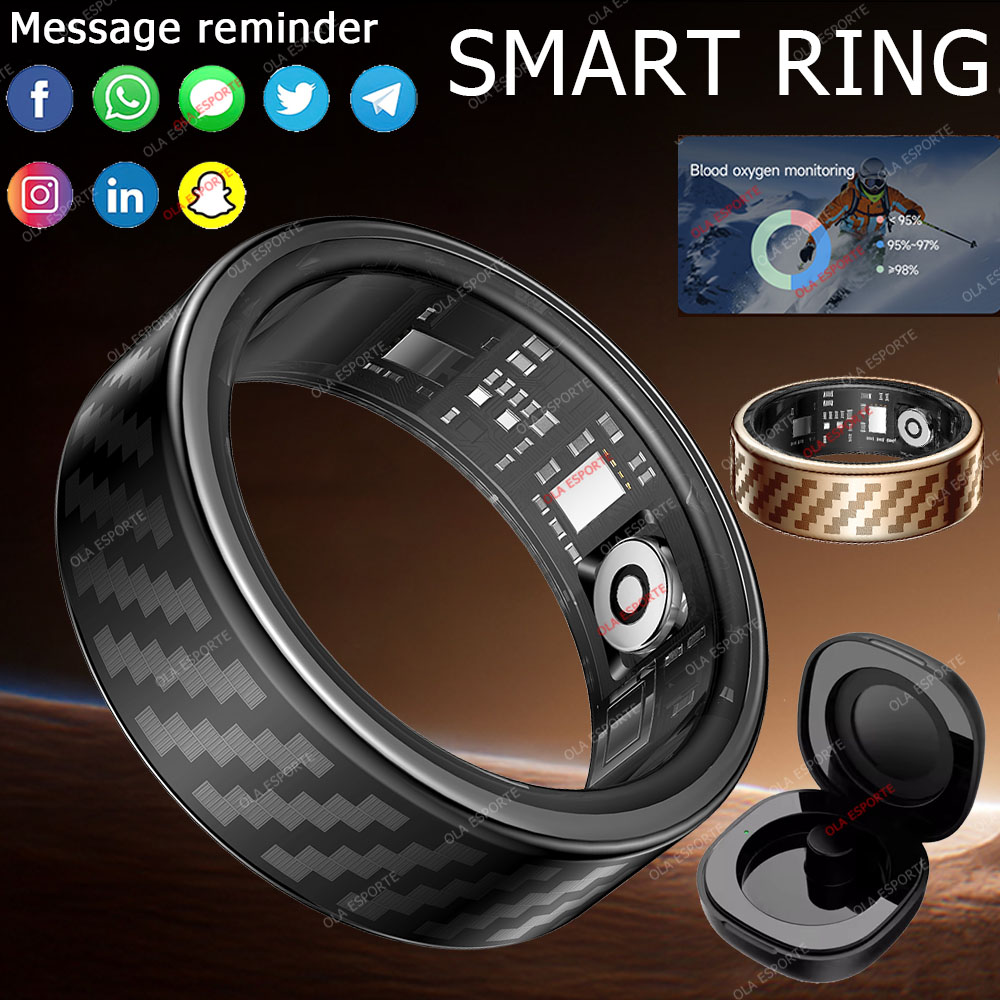 Smartwatch Watches For Girls - 最新スマートリング 通話メッセージ通知 ハンドジェスチャー操作 健康管理 IP68 5ATM防水リング