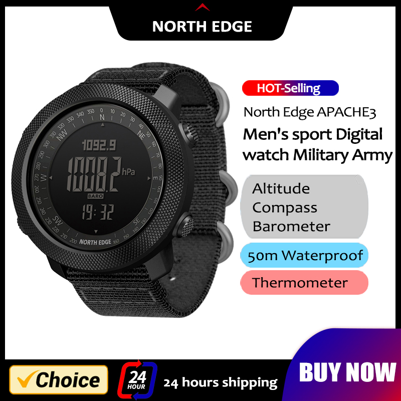 Smartwatch Army Watches For Men - NORTH EDGE メンズ スマートウォッチ ミリタリー アーミー