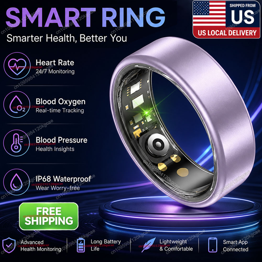 Smartwatch Sports Watches For Men - スマートリング 心拍数 血中酸素 睡眠トラッカーリング IP68防水 マルチスポーツモード