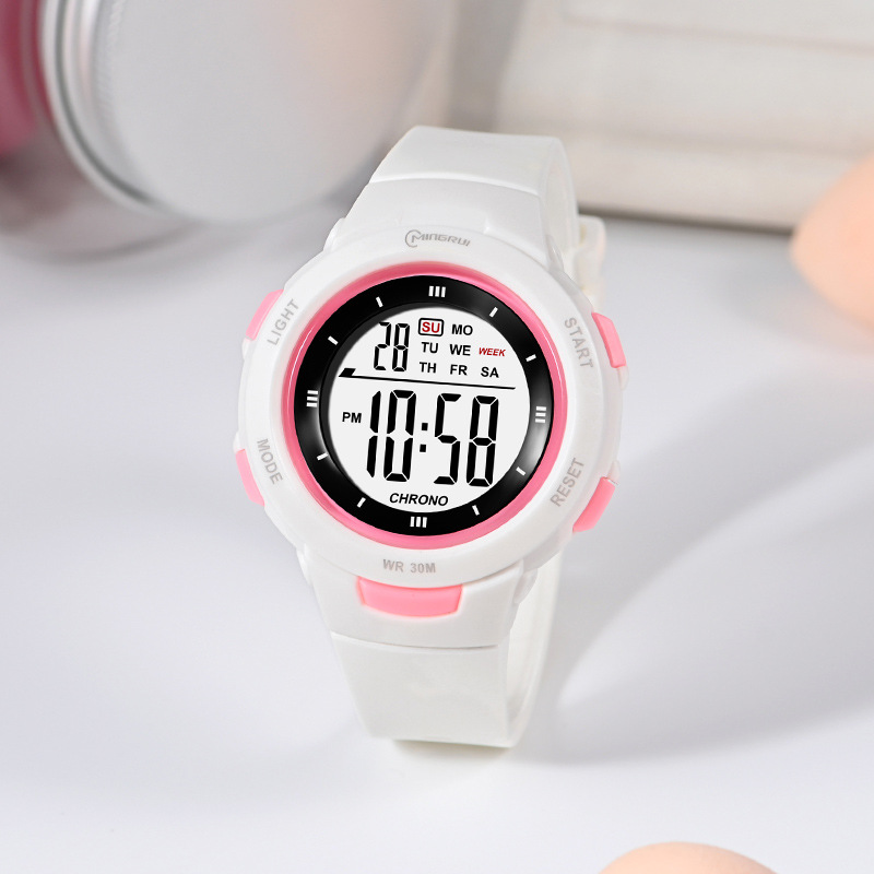 Smartwatch Digital Watches For Kid Boy With Alarm - UTHAI CE49 キッズ腕時計ファッション発光防水目覚まし時計スマート腕時計少年少女学生電子腕時計ギフト