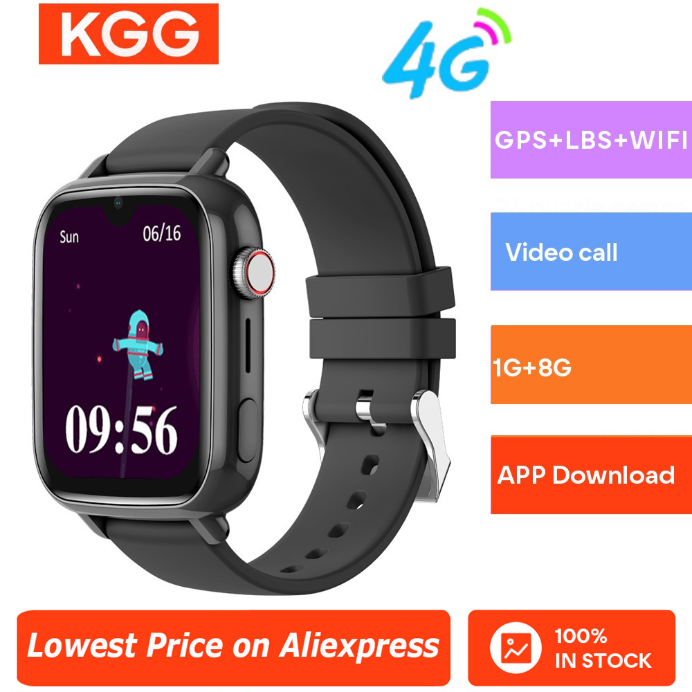 Smartwatch Digital Watches For Kids - 子供向けのコネクテッドウォッチ,ビデオ通話,カメラ,GPS,wifi,ロケーションフォン,アプリのダウンロード,4g