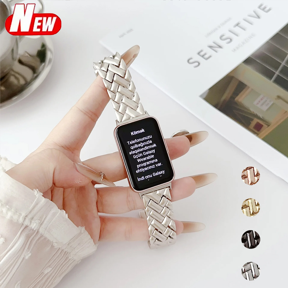 Smartwatch Samsung Watches For Men - 新しいリストバンドメタルストラップサムスンギャラクシーフィット 3 バンド女性男性スマートウォッチブレスレット交換亜鉛合金ドレッシー時計バンド