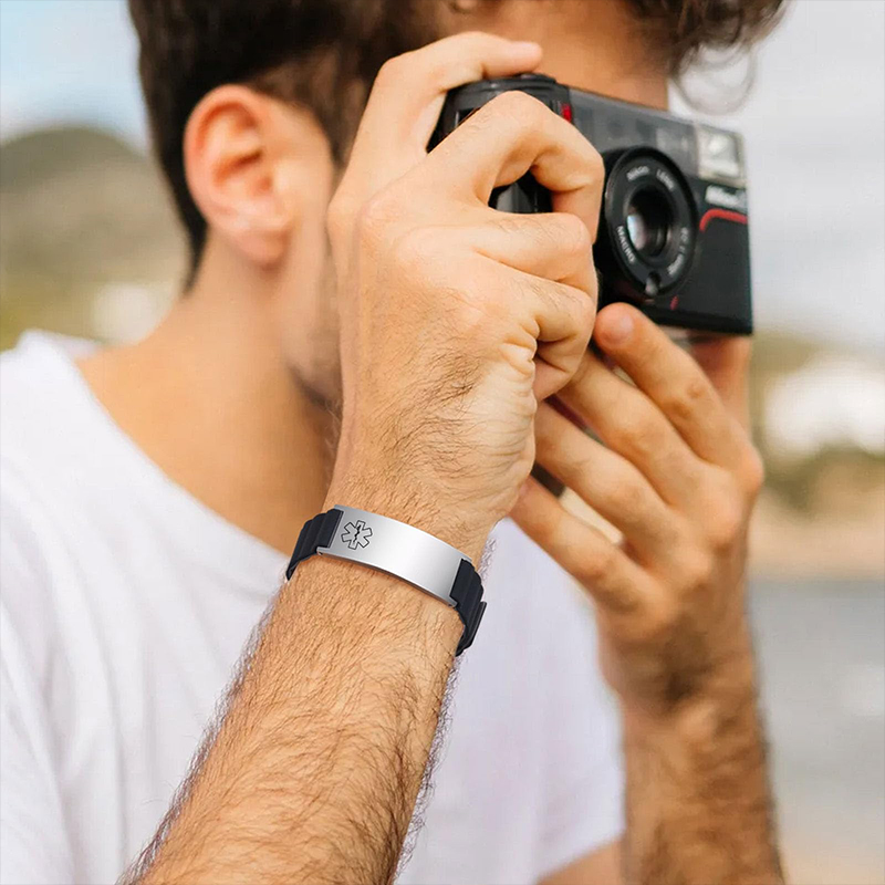 カスタム医療IDブレスレット メンズ レディース カスタム刻 - Smartwatch Sports Watches For Men のレビューと価格