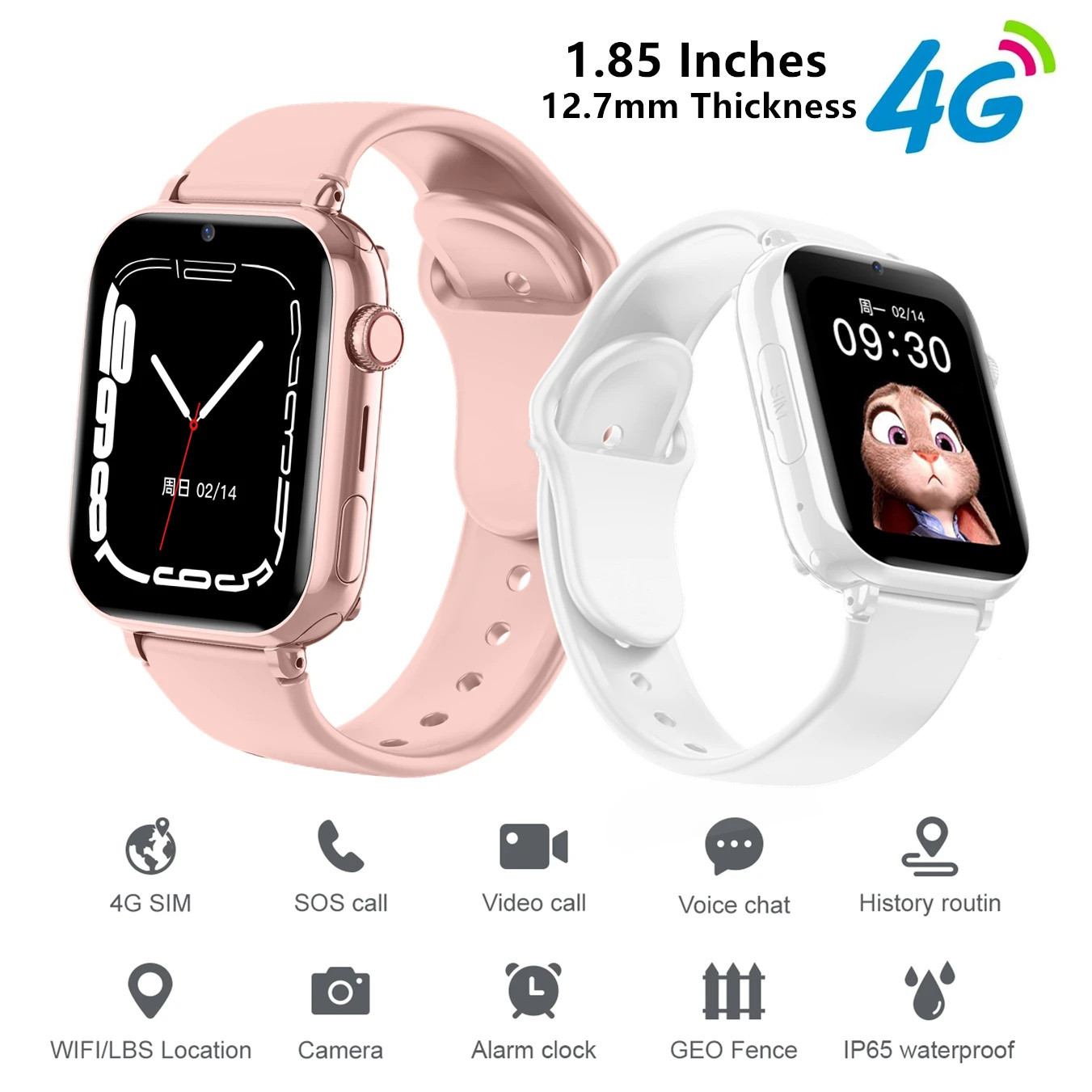 子供のための防水スマートウォッチ,デジタル時計,通話,GPS - Smartwatch Digital Watches For Girls のレビューと価格