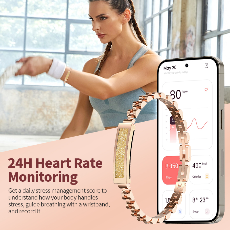 LIGE 新しいスマートブレスレットスタイリッシュなジュエリ - Smartwatch Stylish Watches For Women のレビューと価格