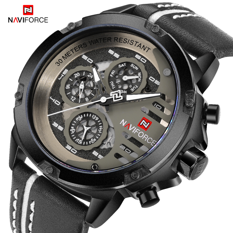 NAVIFORCE 新しいメンズスポーツミリタリーウォッチメ - Smartwatch Sports Watches For Men のレビューと価格