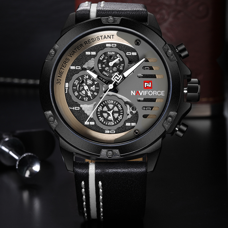 NAVIFORCE 新しいメンズスポーツミリタリーウォッチメ - Smartwatch Sports Watches For Men のレビューと価格
