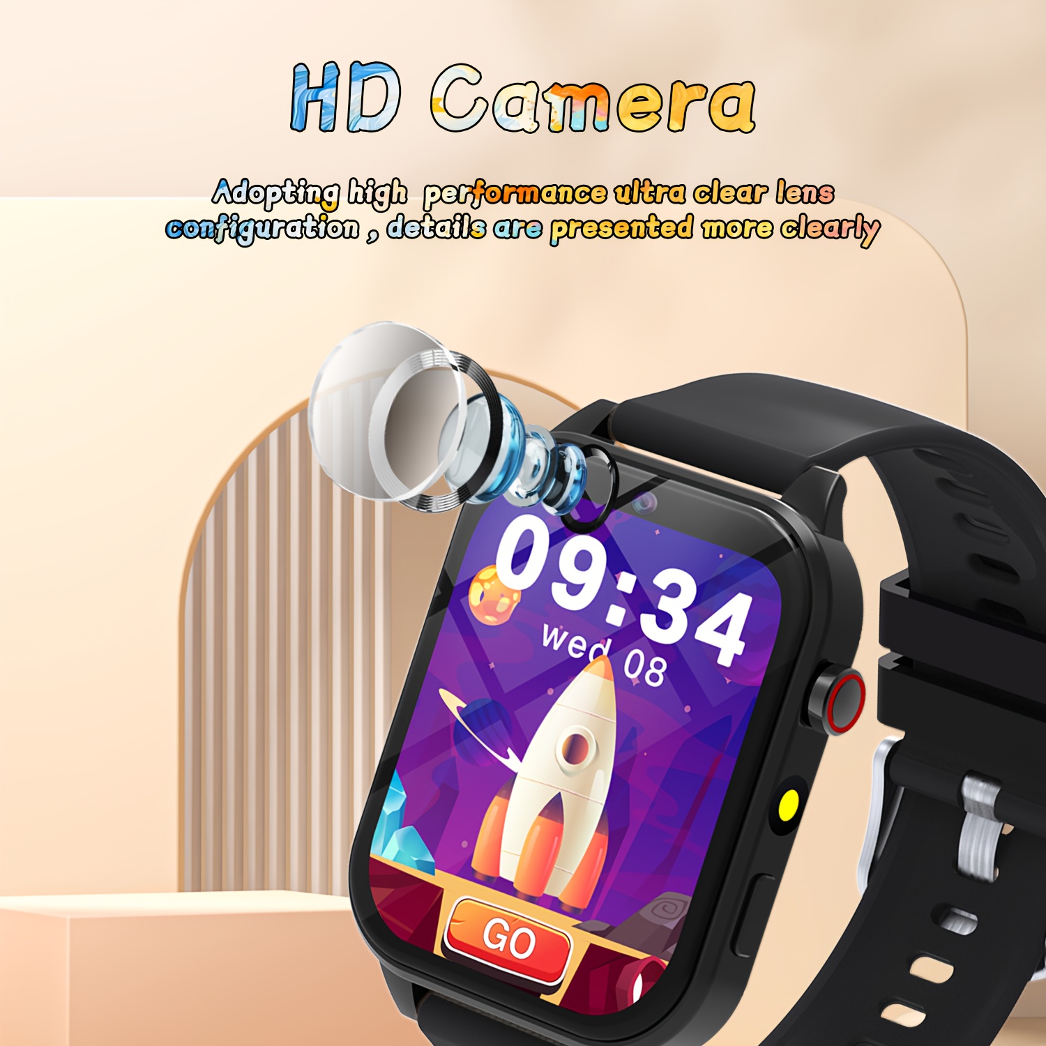 子供用スマート学習ウォッチ、教育ゲーム、カメラ、音楽プレーヤ - Smartwatch Digital Watches For Kids のレビューと価格