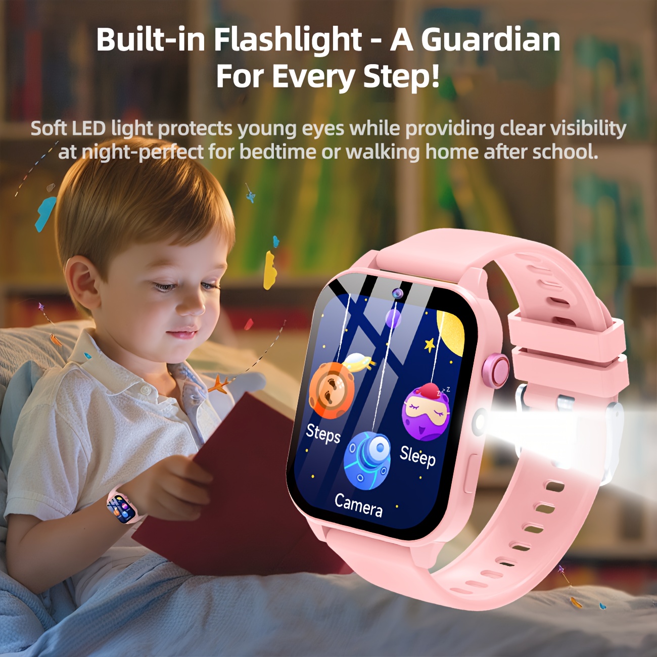 子供用スマート学習ウォッチ、教育ゲーム、カメラ、音楽プレーヤ - Smartwatch Digital Watches For Kids のレビューと価格