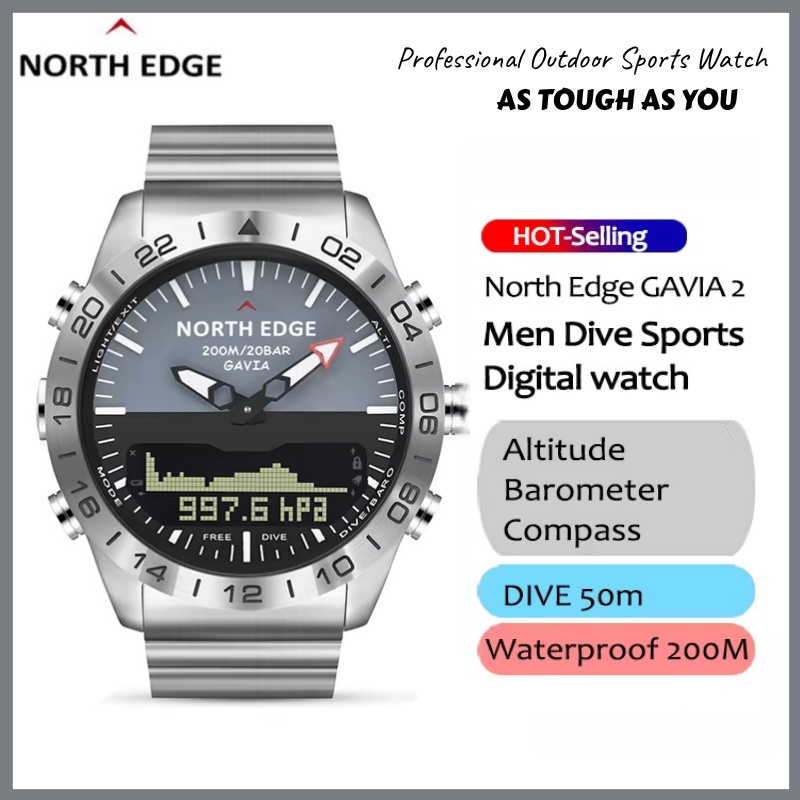 NORTH EDGE 高級メンズスマートウォッチミリタリーア - Smartwatch Army Watches For Men のレビューと価格