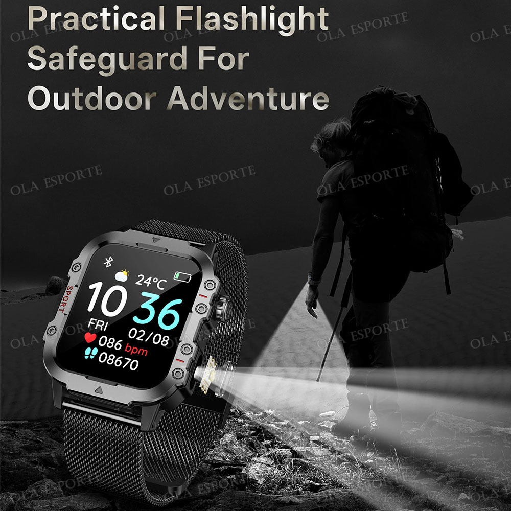 2026 ラギッドミリタリースマートウォッチメンズアウトドア - Smartwatch Rugged Watches For Men のレビューと価格