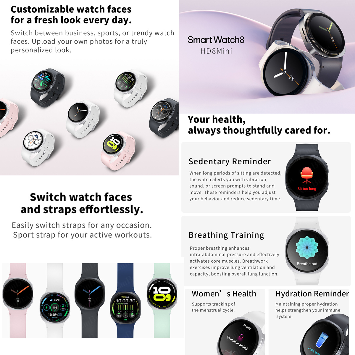 2026年新型腕時計 8ミニGPSトラッキングスマートウォッ - Smartwatch New Watches For Women のレビューと価格