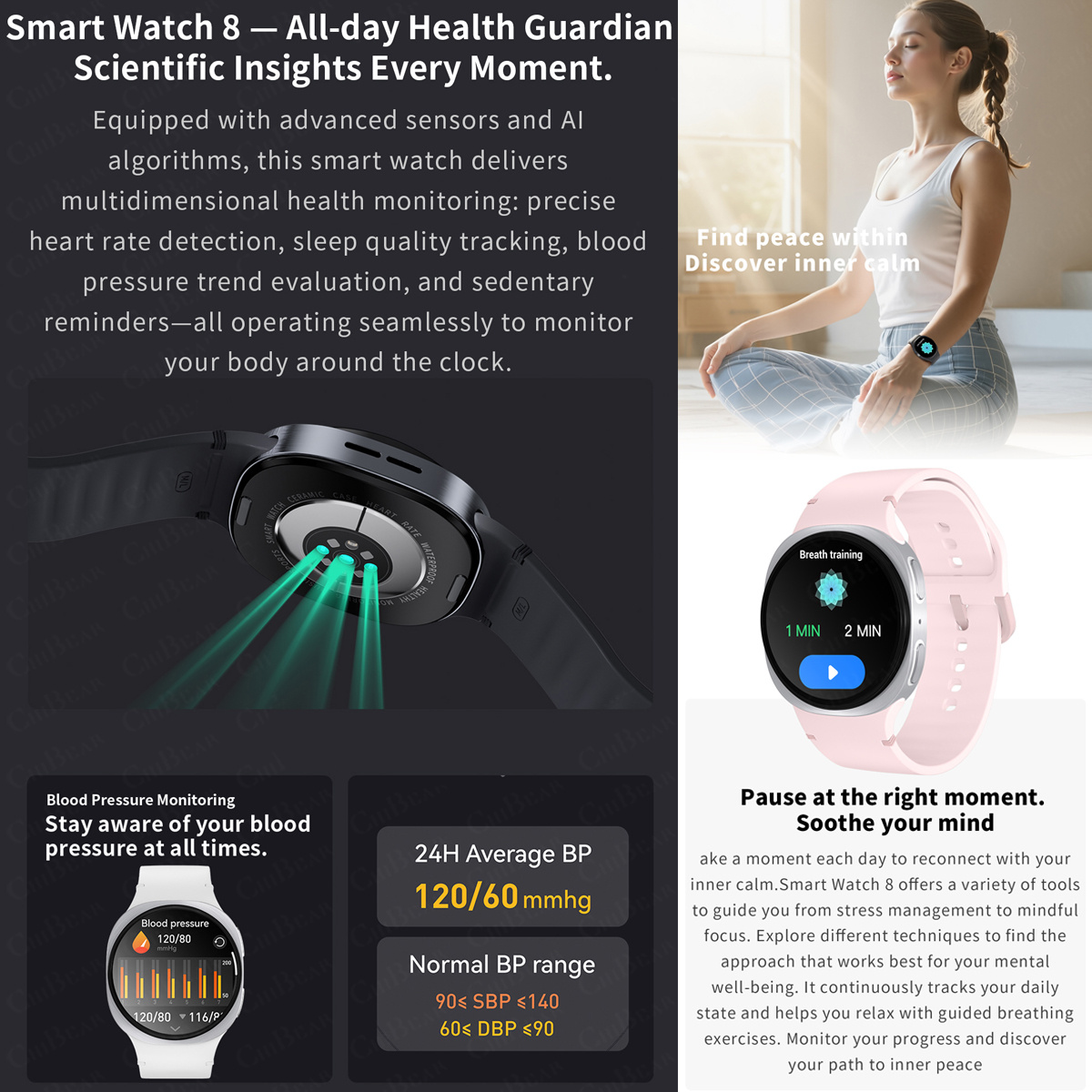 2026年新型腕時計 8ミニGPSトラッキングスマートウォッ - Smartwatch New Watches For Women のレビューと価格