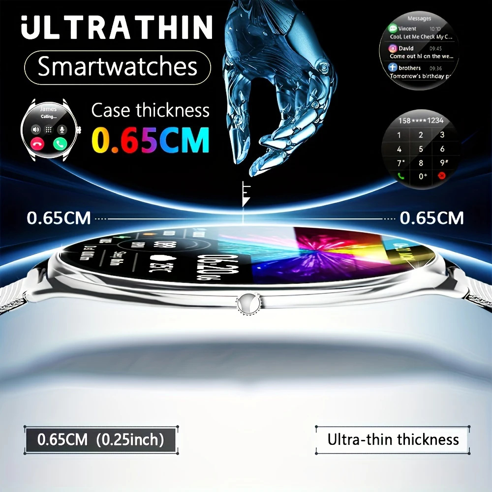 2026 新超薄型スマートウォッチ男性 1.43 インチ A - Watches Ladies Smartwatch のレビューと価格