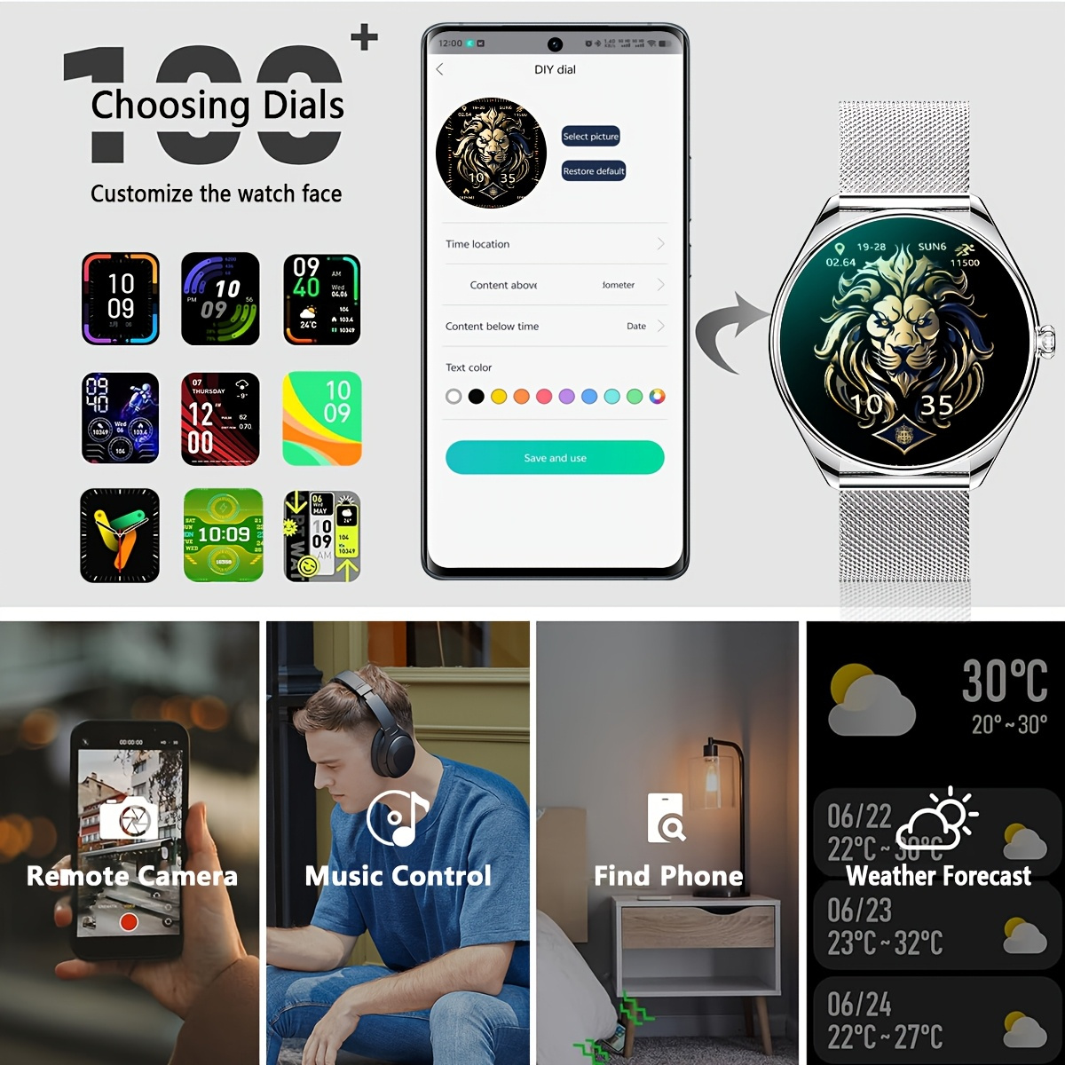 2026 新超薄型スマートウォッチ男性 1.43 インチ A - Watches Ladies Smartwatch のレビューと価格