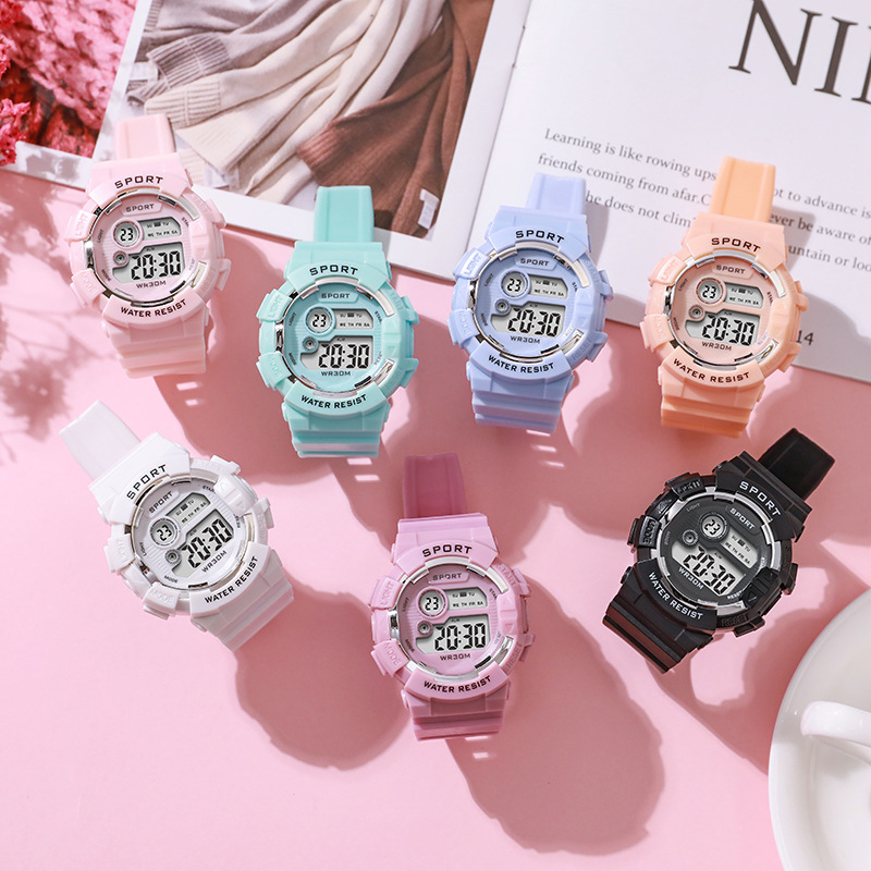 ファッションキッズ腕時計発光防水スポーツデジタル腕時計目覚ま - Smartwatch Digital Watches For Kid Boy With Alarm のレビューと価格
