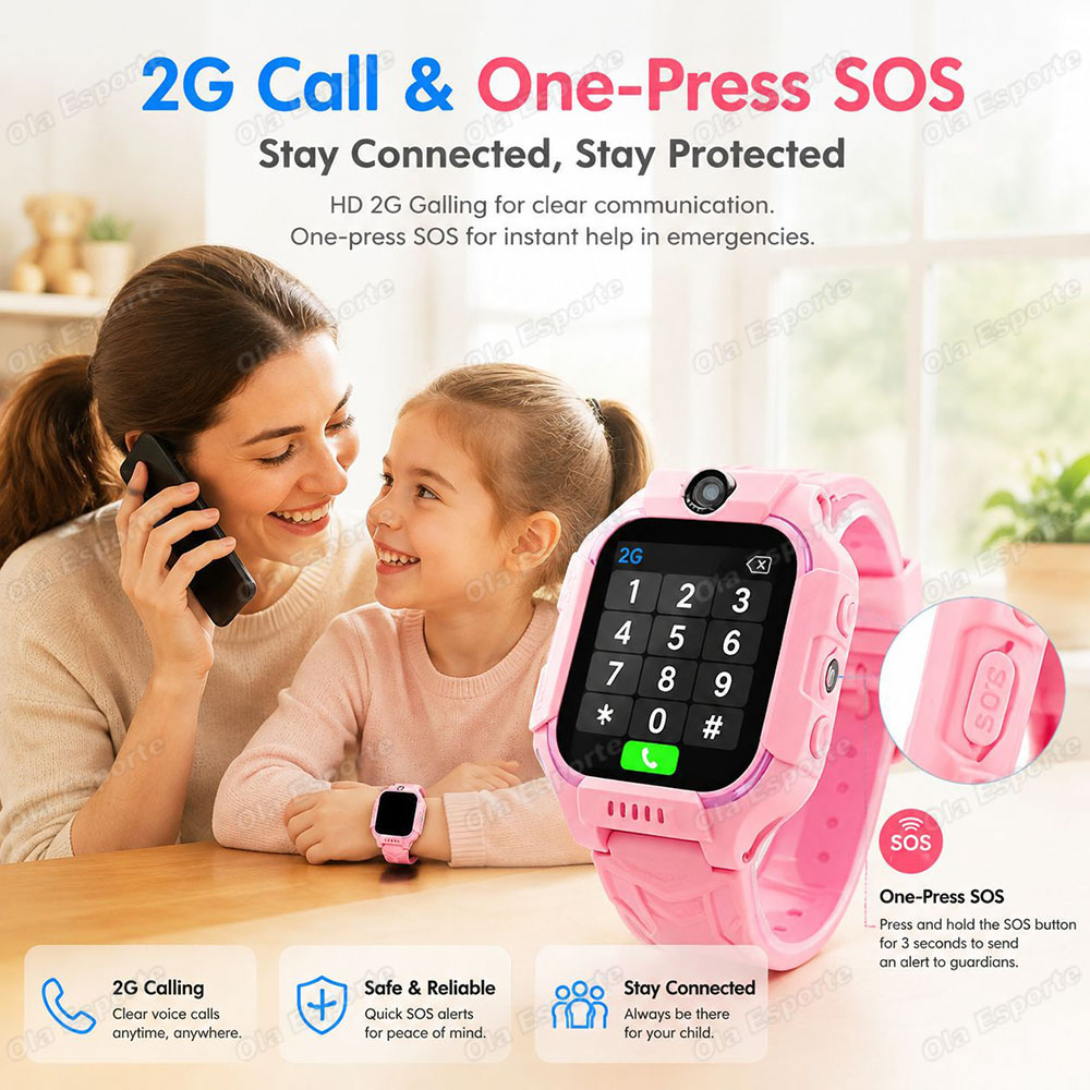 2027年新型 2G/5G キッズスマートウォッチ GPS位 - Smartwatch Digital Watches For Kids のレビューと価格