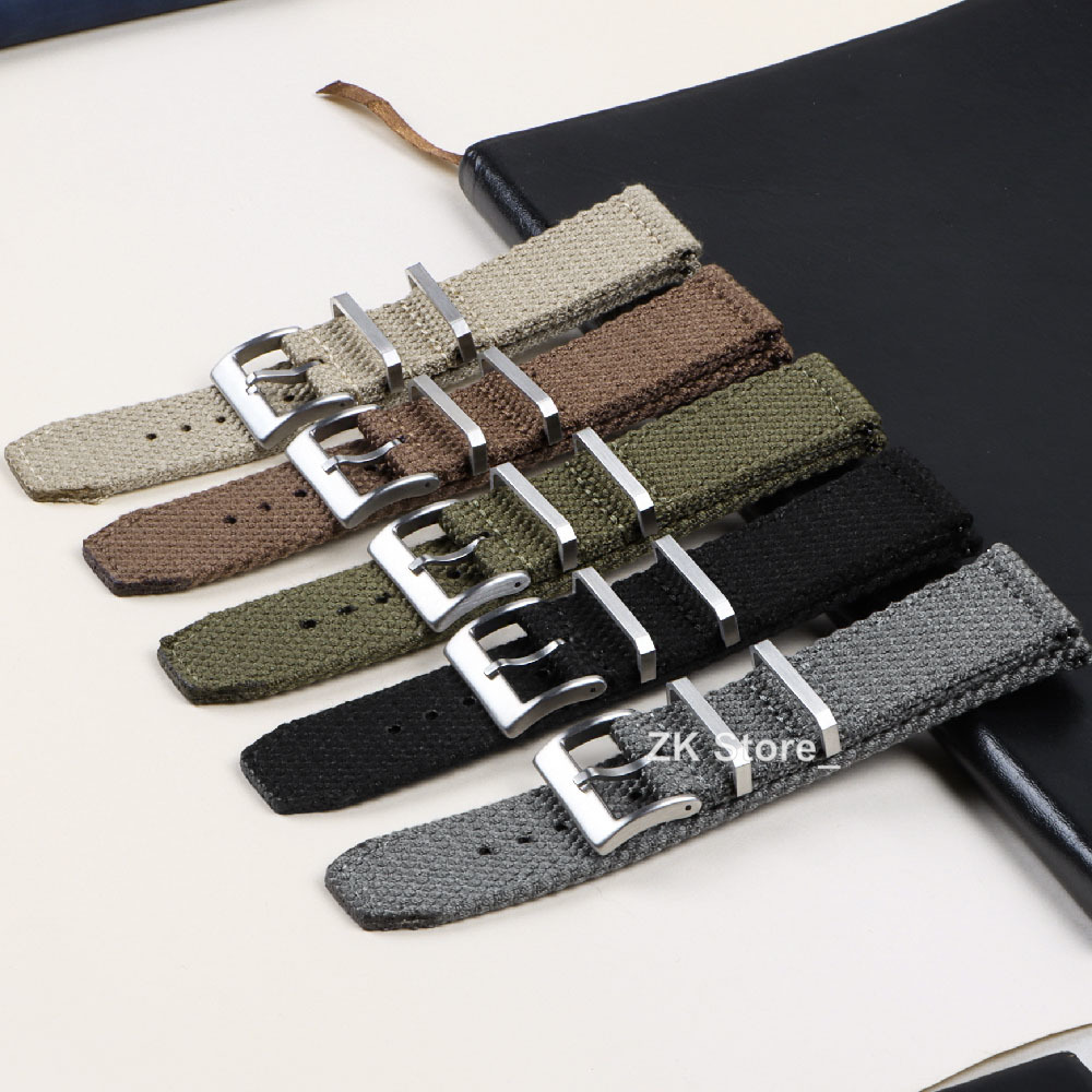 男性用ナイロンリネンストラップ,20mm, 22mm,スマー - Smartwatch Army Watches For Men のレビューと価格