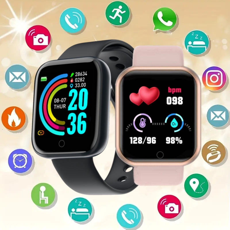 男性と女性のためのスマートウォッチ、音楽制御付きスマートウォ - Smartwatch Watches For Girls のレビューと価格