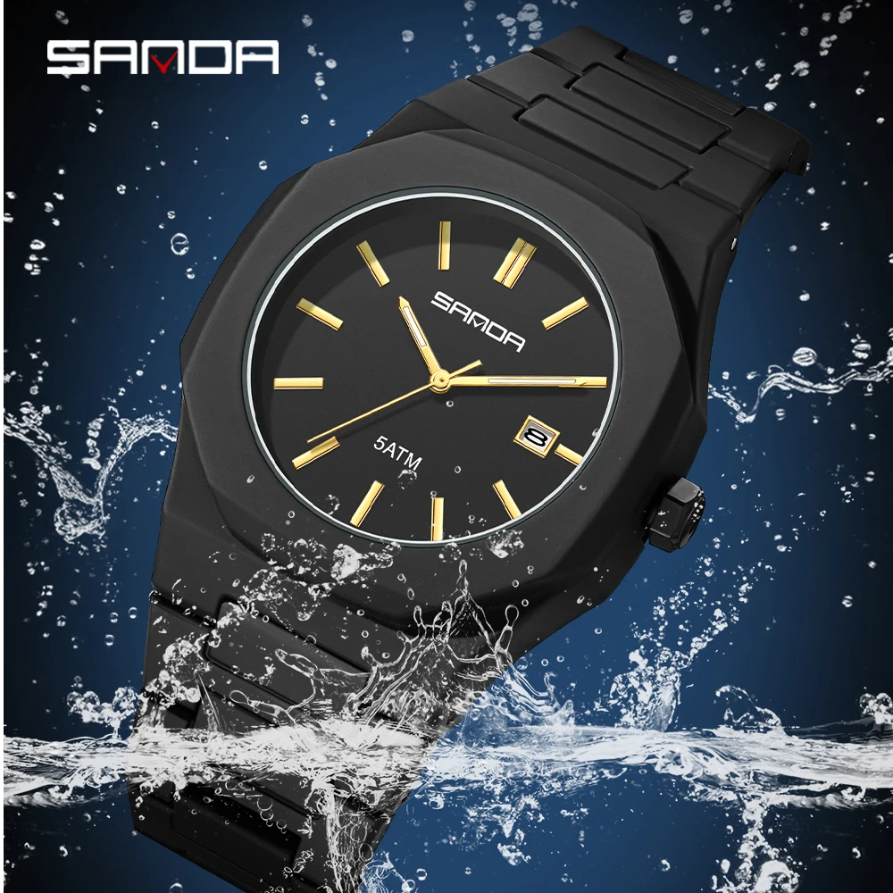 SANDA新型ファッショナブルクォーツ腕時計、男女兼用、5A - Smartwatch New Watches For Women のレビューと価格
