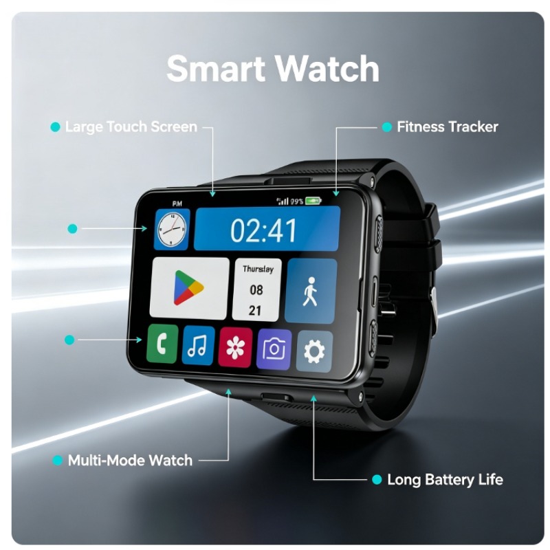 S999 Plus スマートウォッチ、4G Android  - Smartwatch Watches For Mens のレビューと価格