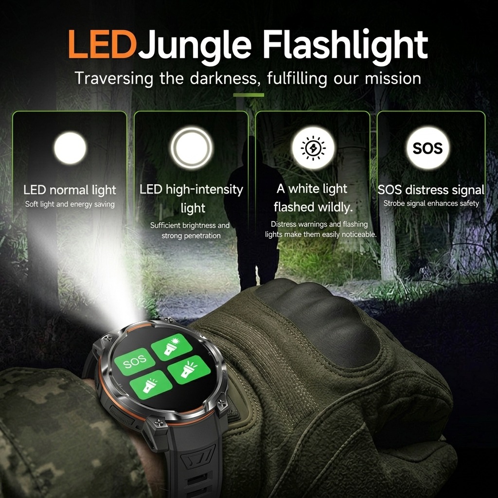 2026年新型軍用内蔵GPSオフラインマップスマートウォッチ - Watch Vs Smartwatch のレビューと価格