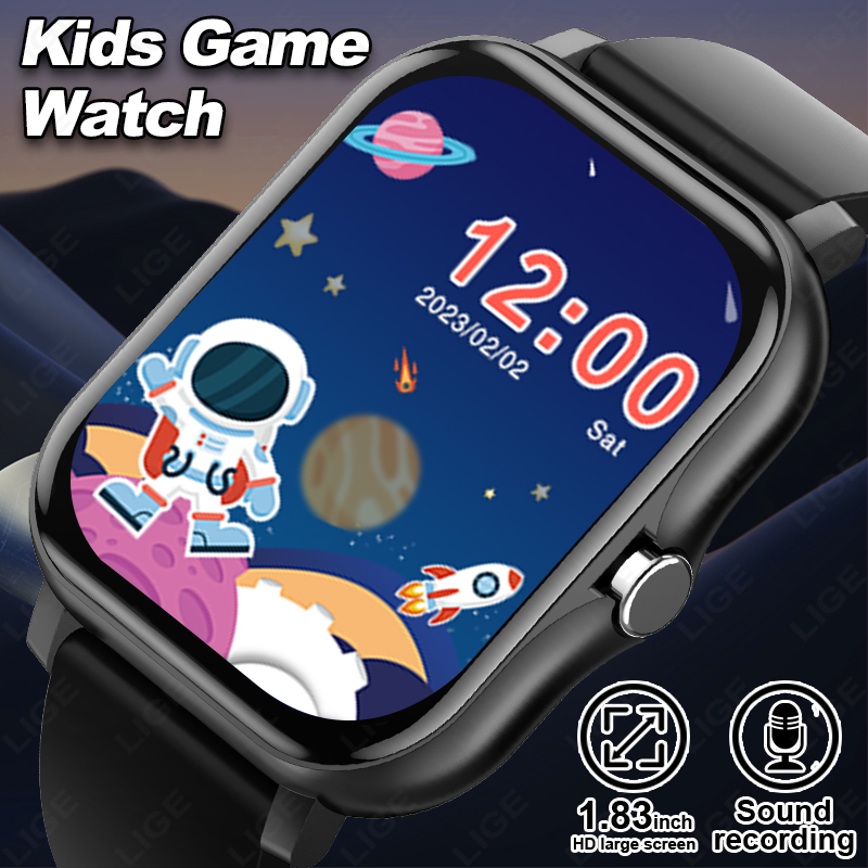 LIGE 2025 オーディオブック子供スマートウォッチファ - Smartwatch Digital Watches For Kid Boy With Alarm のレビューと価格