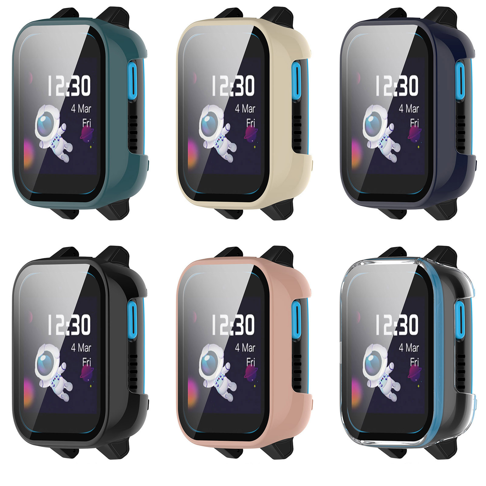 ハードエッジシェルガラススクリーンプロテクターフィルムケース - Smartwatch Watches For Kids のレビューと価格