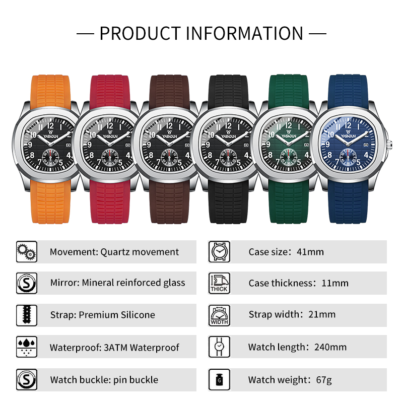 ブランドスポーツメンズ腕時計ビジネス防水男性時計発光シリコン - Smartwatch Sports Watches For Men のレビューと価格