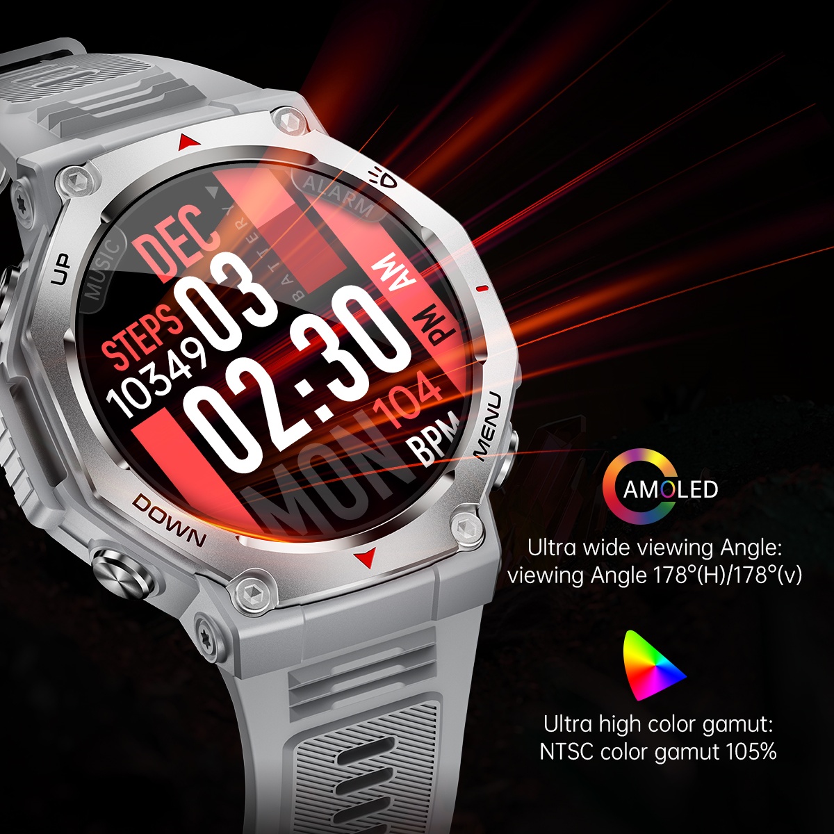 2025年新型プロスポーツスマートウォッチ メンズ AMOL - Watch Vs Smartwatch のレビューと価格