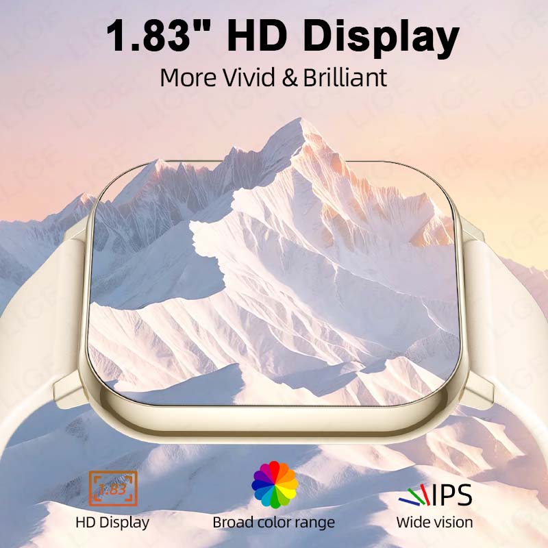 LIGE 新しい 1.83 インチ HD スマートウォッチ女 - Smartwatch New Watches For Women のレビューと価格
