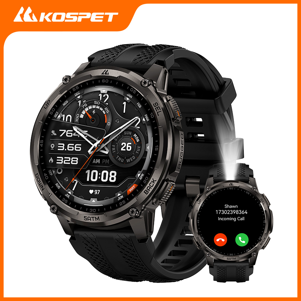 KOSPET TANK T4C スマートウォッチ メンズ ア - Smartwatch Rugged Watches For Men のレビューと価格