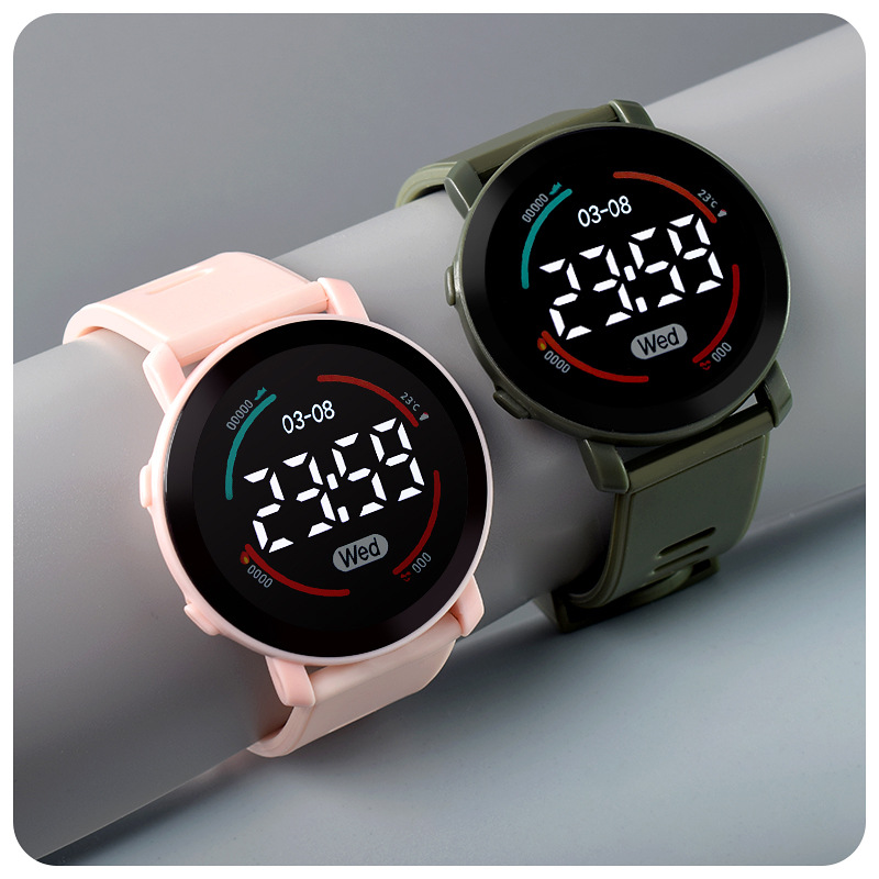 LEDデジタルキッズウォッチ、発光スポーツ子供用腕時計、シリ - Smartwatch Watches For Girls のレビューと価格