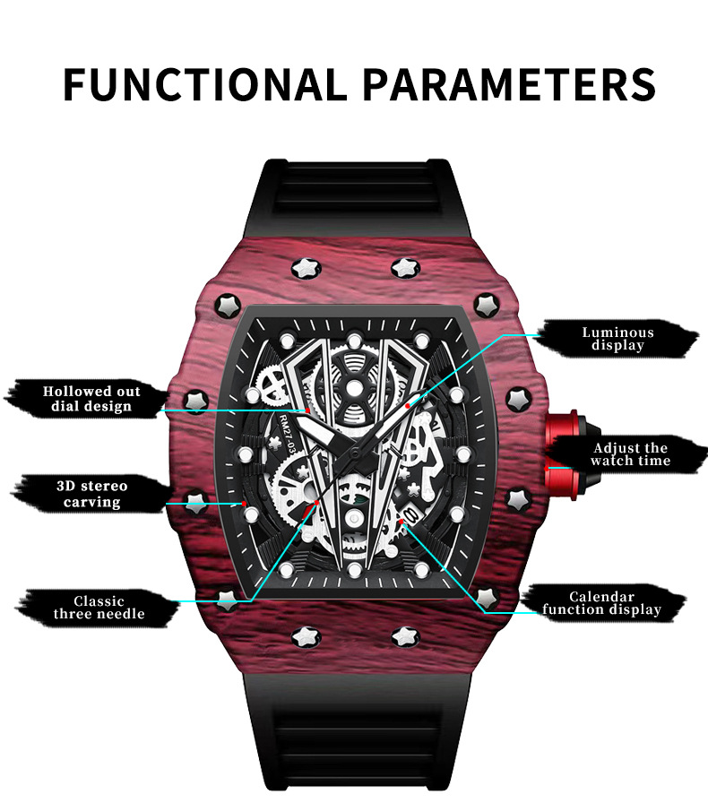 BINBOND 2026 高級メンズクォーツ腕時計 シリコン - Smartwatch Sports Watches For Men のレビューと価格