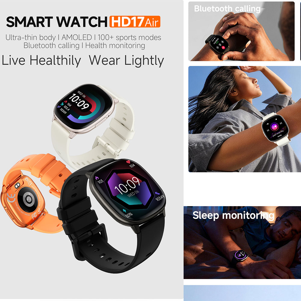 HD17 AIR AMOLEDファッションスマートウォッチ  - Smartwatch Stylish Watches For Women のレビューと価格