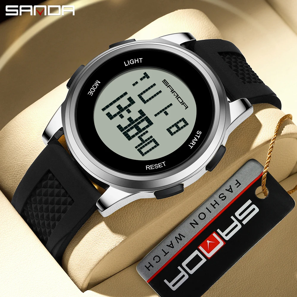 SANDA 9067 デジタル腕時計メンズミリタリーアーミー - Smartwatch Army Watches For Men のレビューと価格
