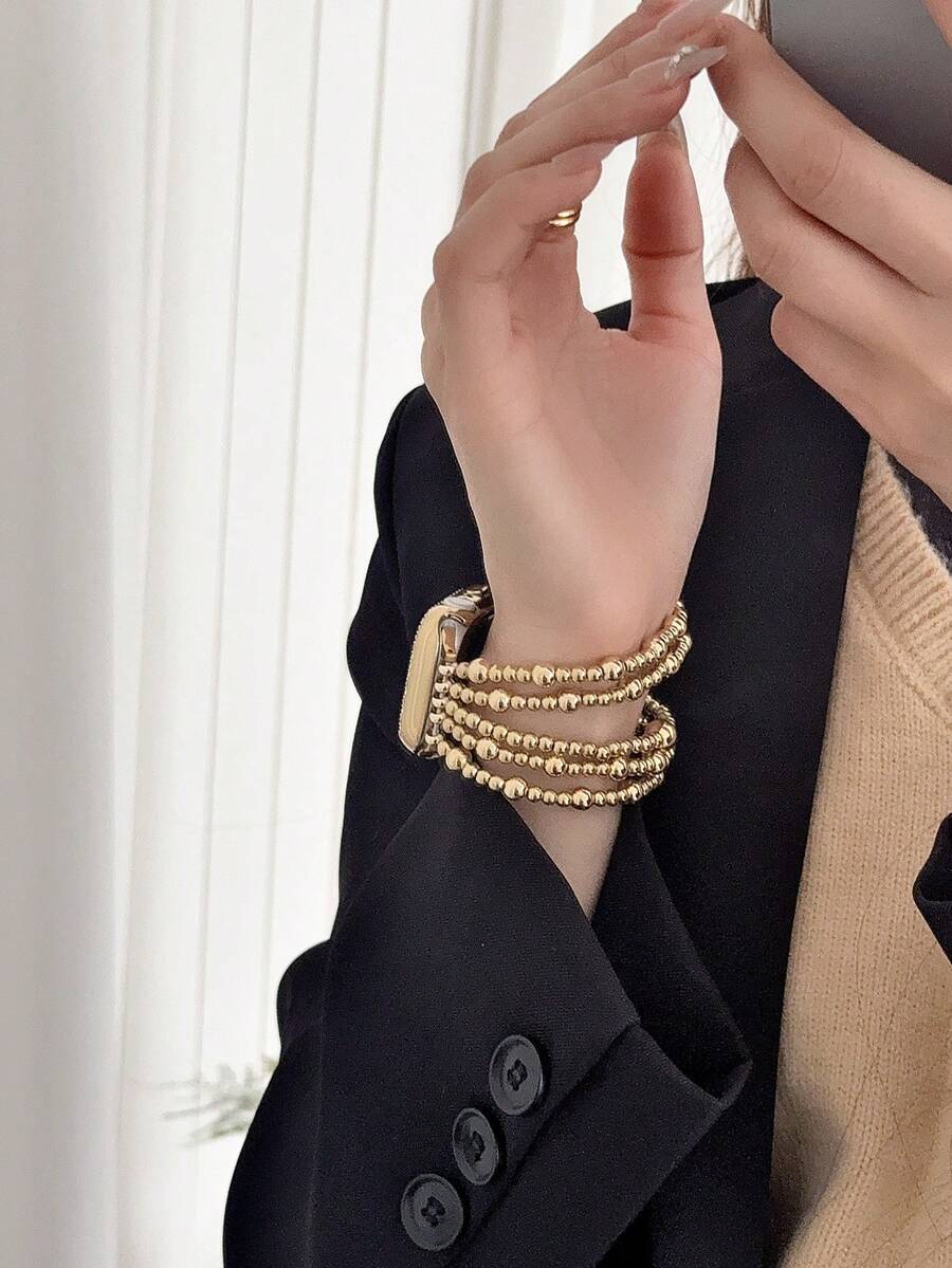 MAPUCE 1pc ファッションビーズブレスレットスマート - Smartwatch Stylish Watches For Women のレビューと価格