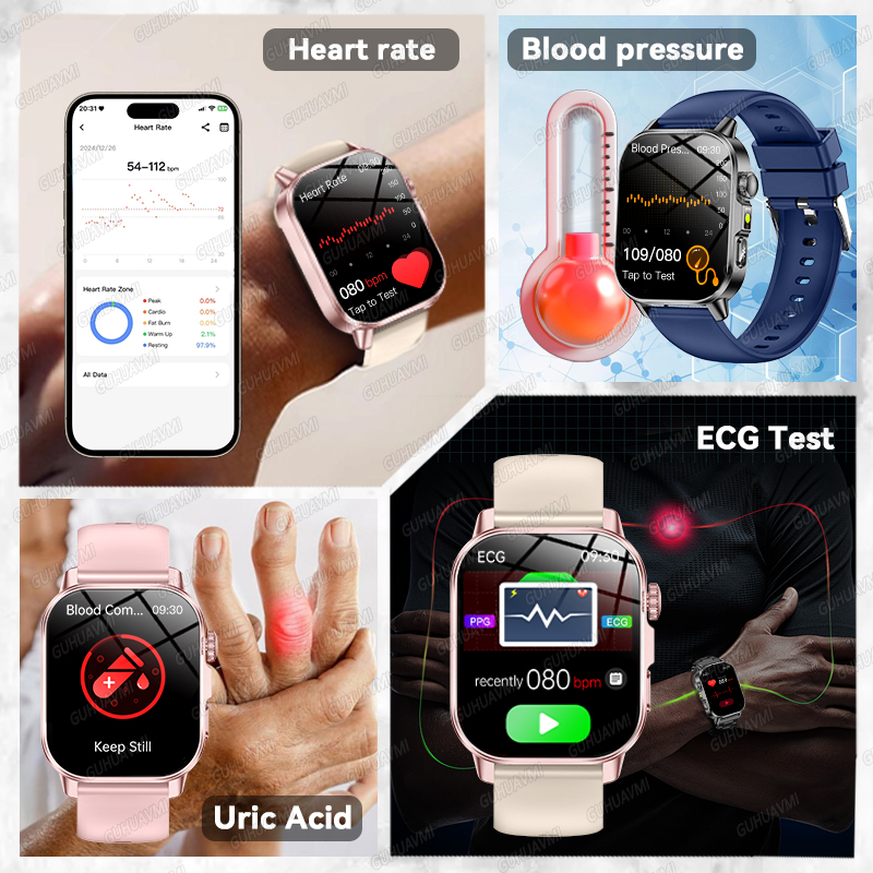 2026年新型ヘルススマートウォッチ、精密測定ECG+PPG - Smartwatch New Watches For Women のレビューと価格
