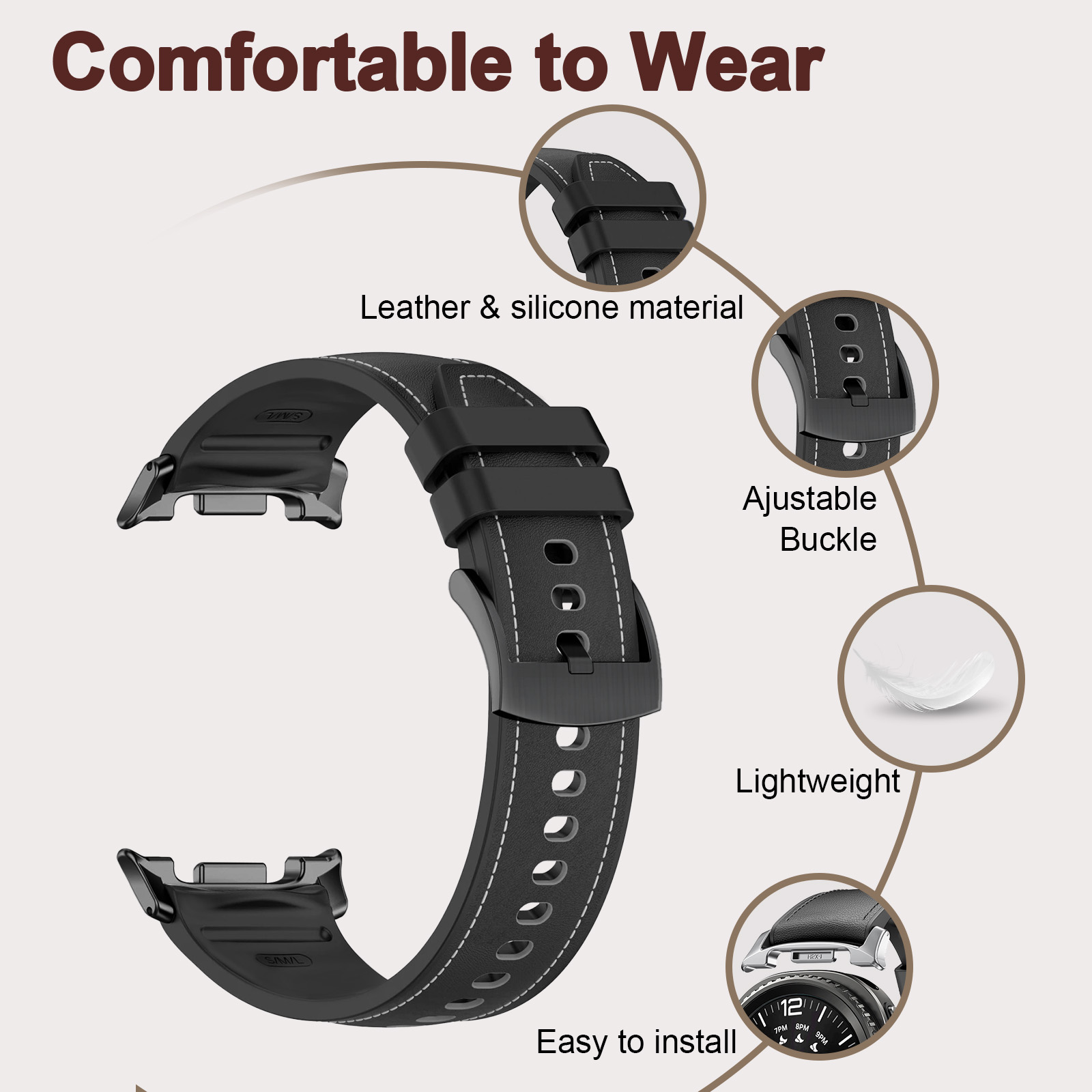 PeakFormバンド サムスンギャラクシーウォッチ8クラシ - Smartwatch Samsung Watches For Men のレビューと価格