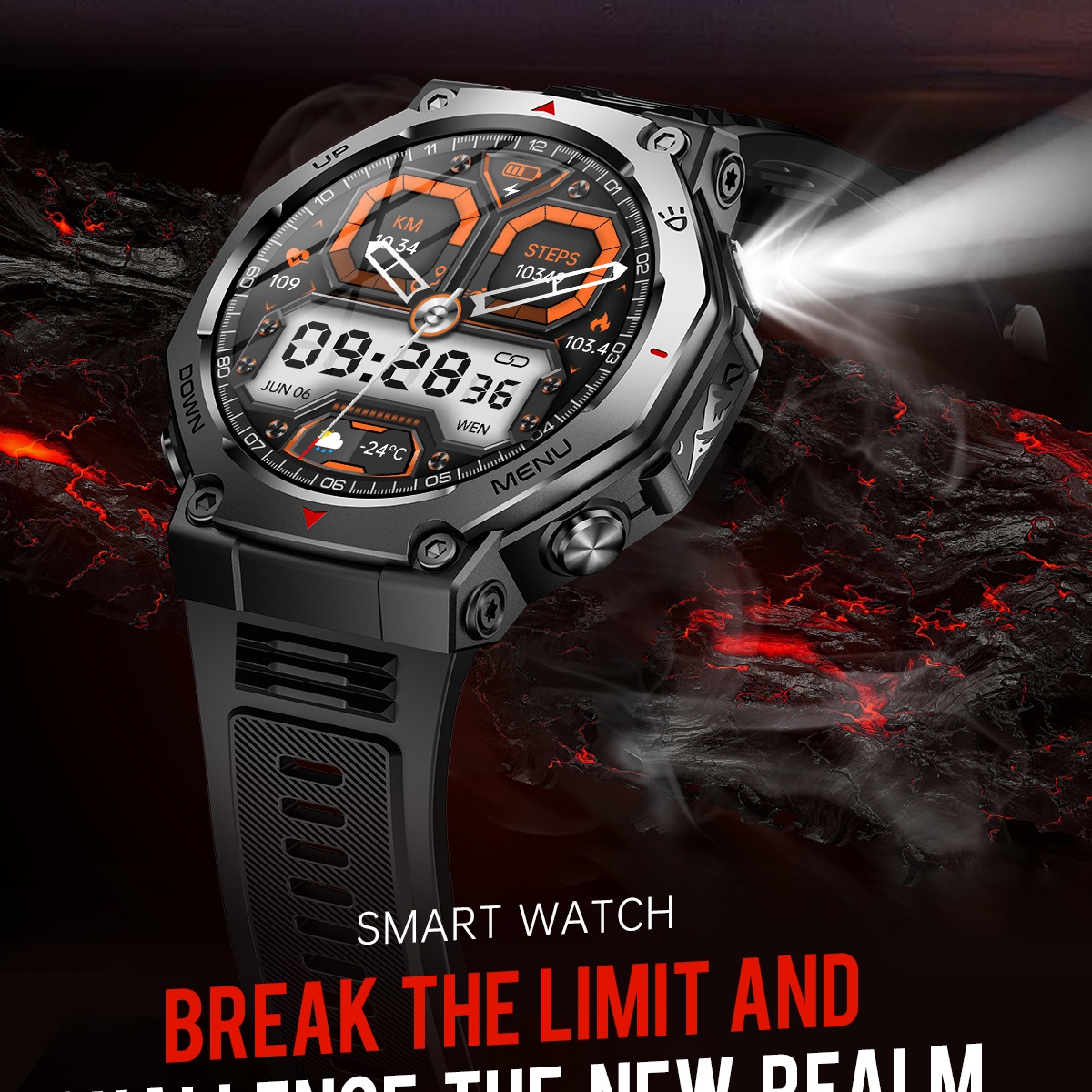 VWAR T-Rex ウルトラスマートウォッチ 懐中電灯/U - Watch Vs Smartwatch のレビューと価格