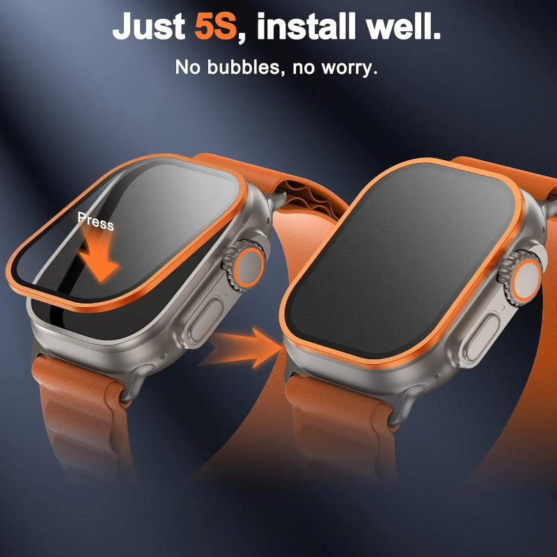 強化ガラス Apple Watch Ultra 49mm チ - Smartwatch Watches For Mens のレビューと価格