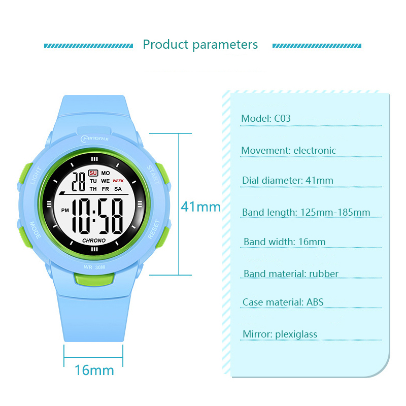 UTHAI キッズ腕時計スポーツファッション発光防水目覚まし - Smartwatch Digital Watches For Kids のレビューと価格